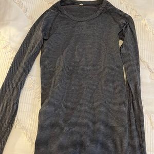 Swiftly Tech LS Black/Grey Striped